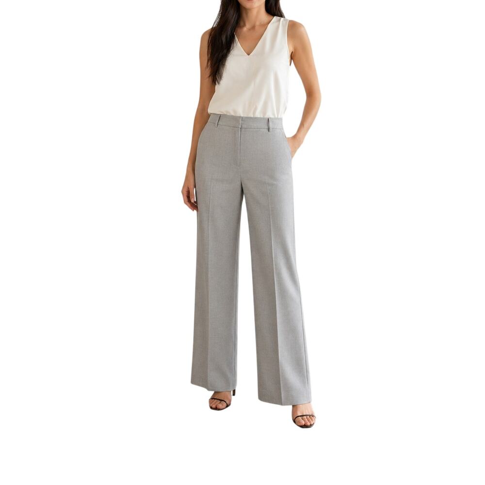 NWT The Limited Lexie Fit Dress Pants Wide Leg Gray Size 4